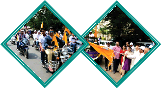 Image of participants at the Maya Charitable Foundation's Agarwal Ekta Rally from 2010 to 2015, promoting unity and social betterment among the Agarwal community.